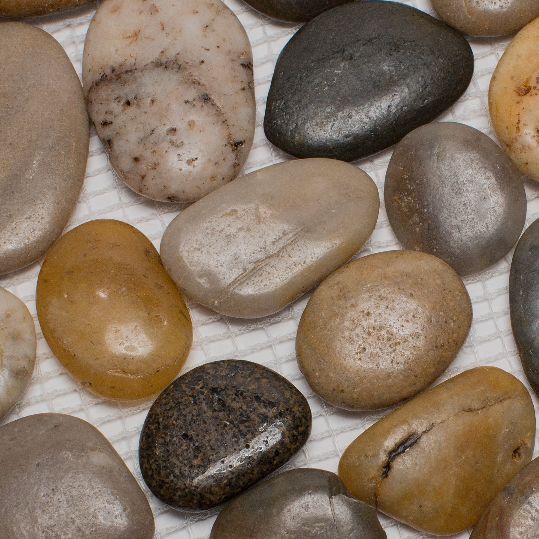 Mixed Pebble Natural Stone Tile In Brown Black Mixed Pebble Natural Stone Tile In Brown Black