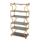 Cohan Metal Etagere Bookcase by Everly Quinn
