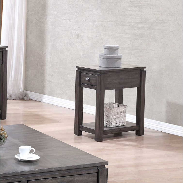 Gracie Oaks Cashel 27'' Tall End Table with Storage & Reviews | Wayfair