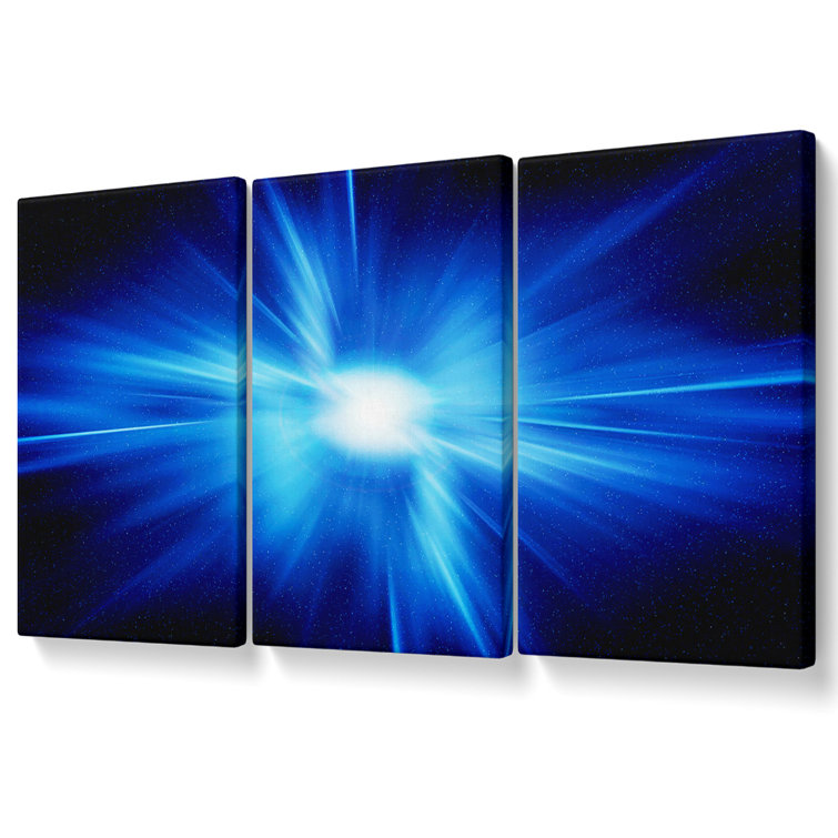 Ivy Bronx Exploding Star Canvas 3 Panel Set | Wayfair.co.uk