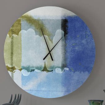 Latitude Run Fleet Peaceful Abstract Metal Wall Clock Wayfair