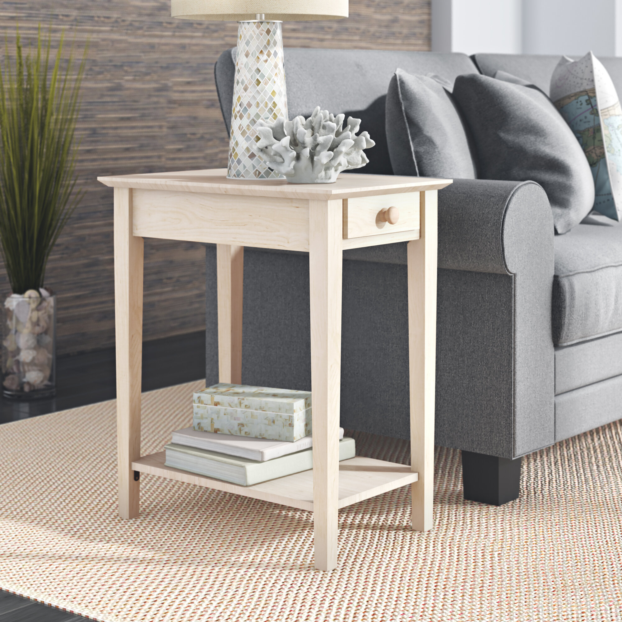 Unfinished Wood End Side Tables Youll Love In 2021 Wayfair
