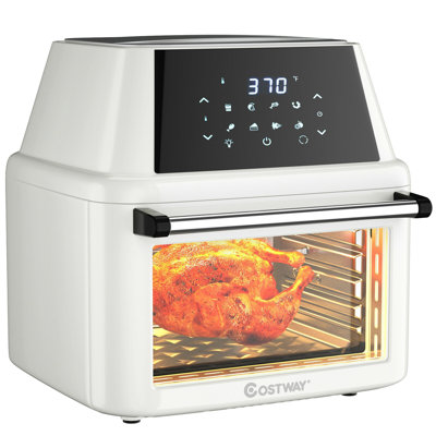 19 Qt Air Fryer Toaster Oven Setemi Color White