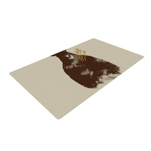 Tobe Fonseca in Love Bear Brown Area Rug