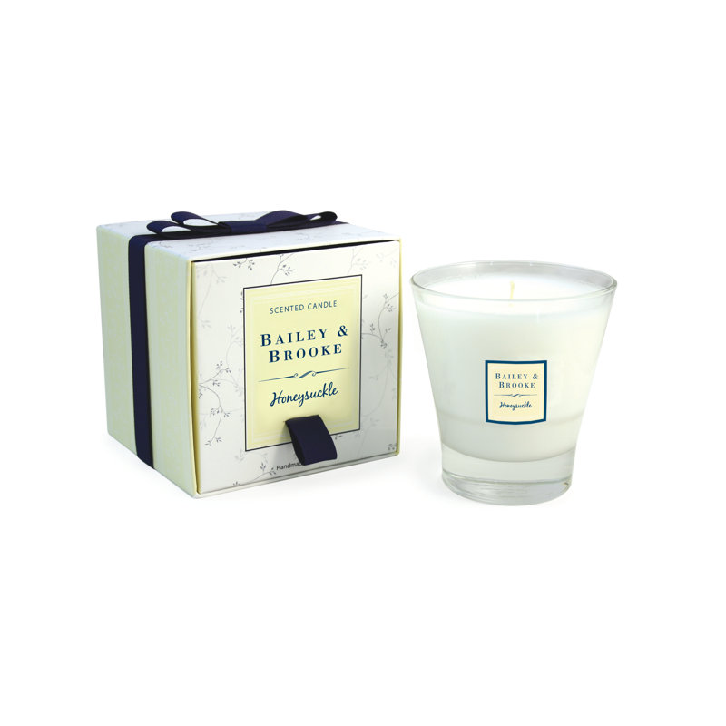 Honeysuckle Filled Tumbler Glass Scented Jar Candle