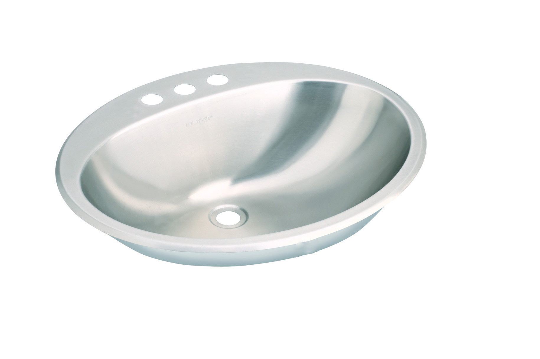 Metal Oval Drop-In Bathroom Sink with Overflow Metal Oval Drop-In Bathroom Sink with Overflow