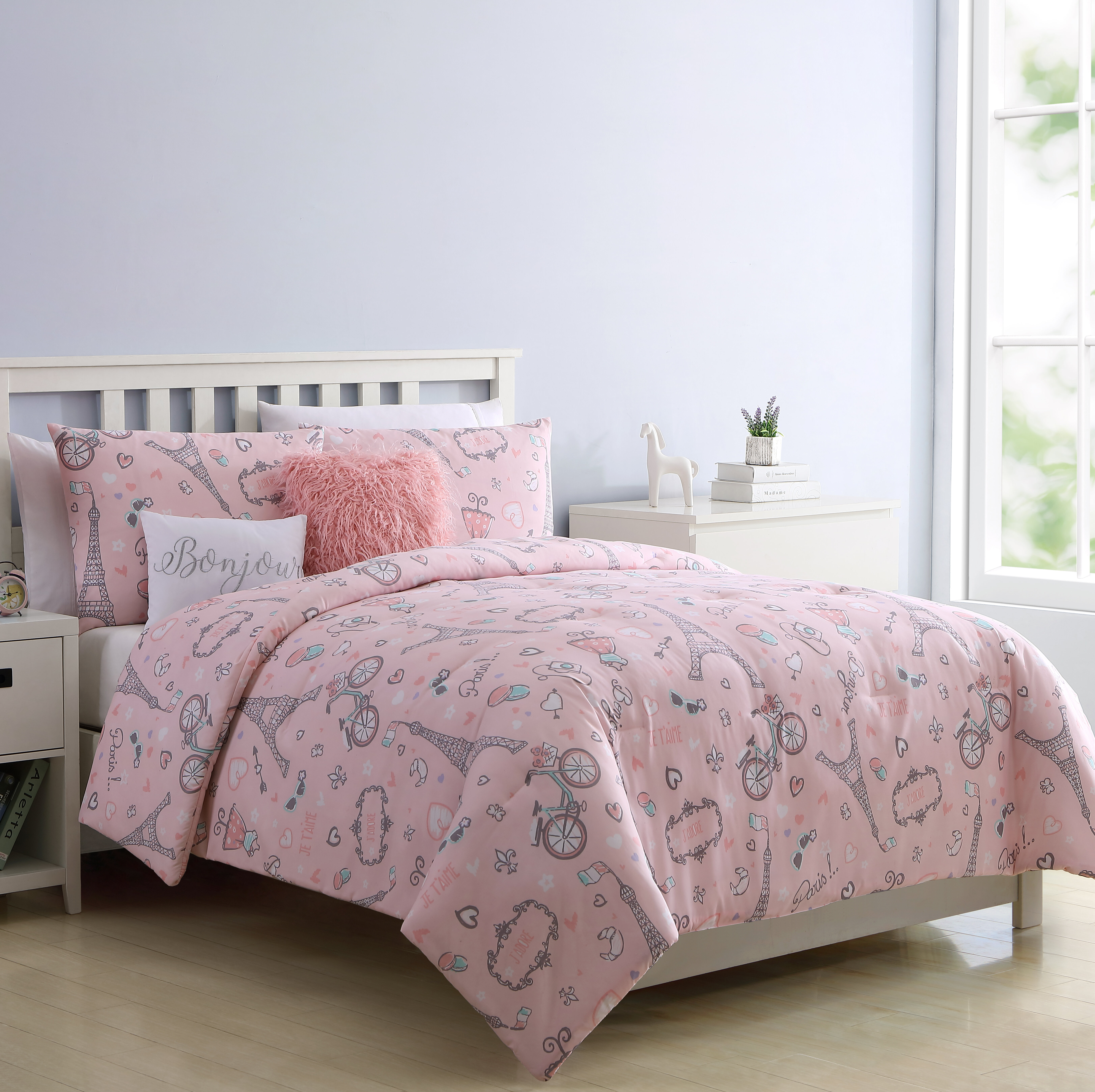 Harriet Bee Bickerstaff When I Am In Paris Comforter Set Reviews