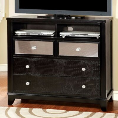 Clarion Textured Modern Media 4 Drawer Chest World Menagerie Color