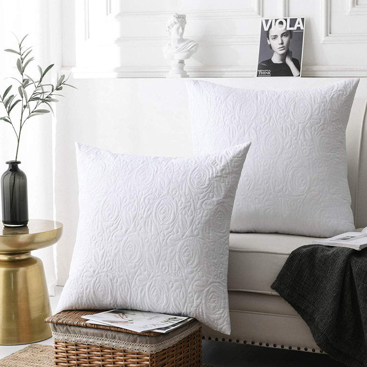 white square pillow case