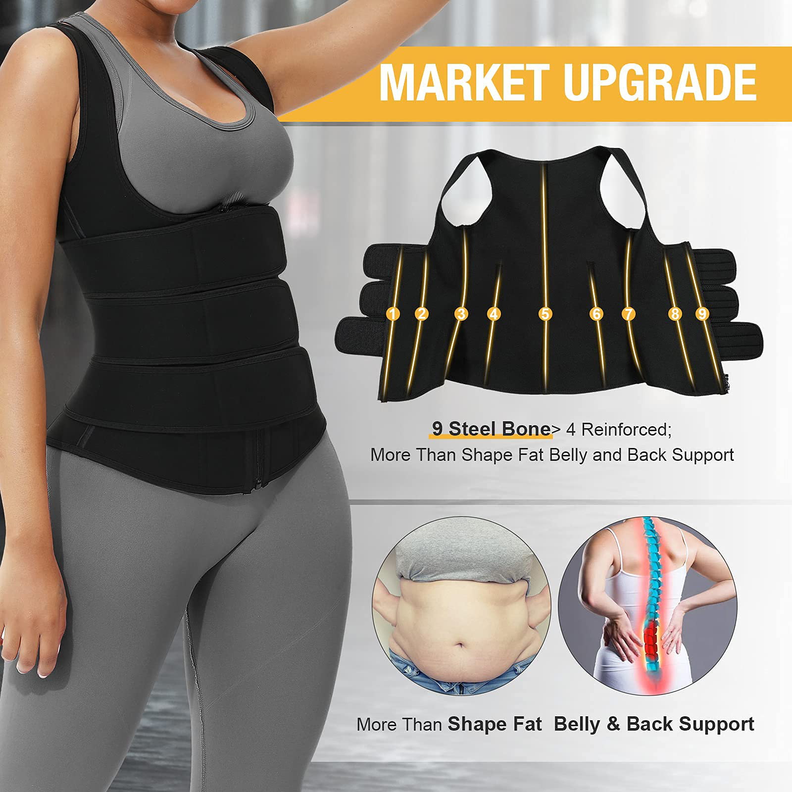 LINYI FLY Neoprene Waist Trainer Vest 