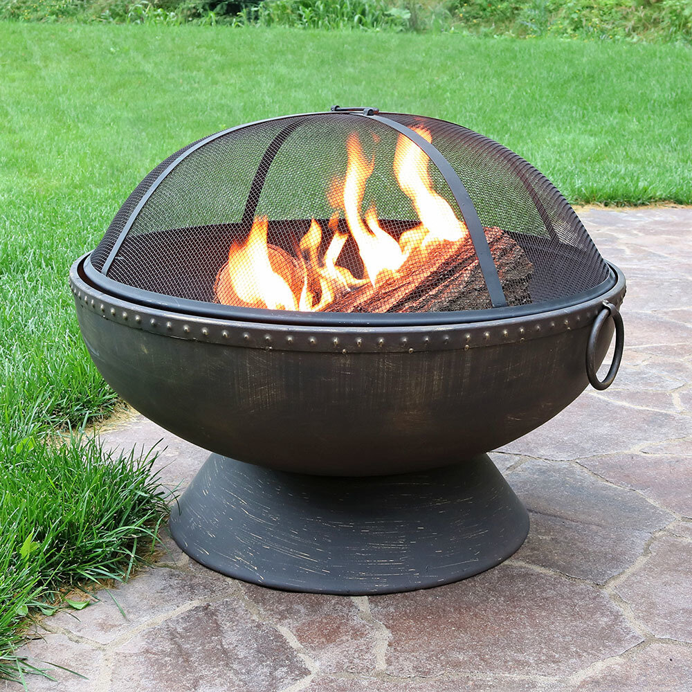 Greyleigh™ Tuscola Firebowl Steel Wood Burning Fire Pit & Reviews | Wayfair