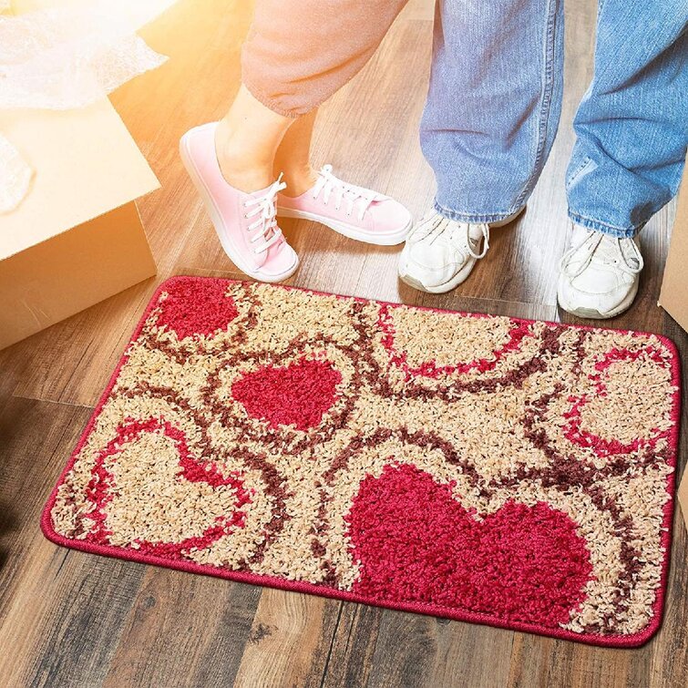 Valentine's Day Floor Mat Entrance Doormat Non-Slip Carpet 40X60 cm Outdoor