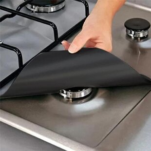 1-10pc Gas Stove Top Burner Cover Protector Reusable Easy Clean Non-stick Liner 