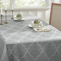 LACE EFFECT & CLEAR *** FREE UK POSTAGE *** AWESOME VALUE Packs of 2 Rectangular Plastic Tablecovers in a choice of 17 STUNNING COLOURS Ivory 