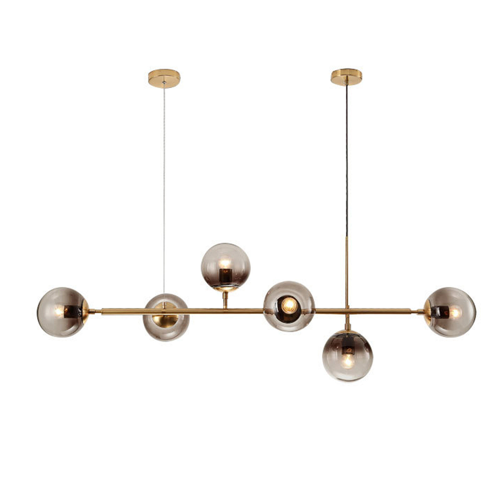 ZINUO 8-Light Modern Sputnik Chandelier Industrial Pendant Light Gold Pendant Lighting,for Kitchen Island Living Room Dining Room,Polishing Electroplating,Brass