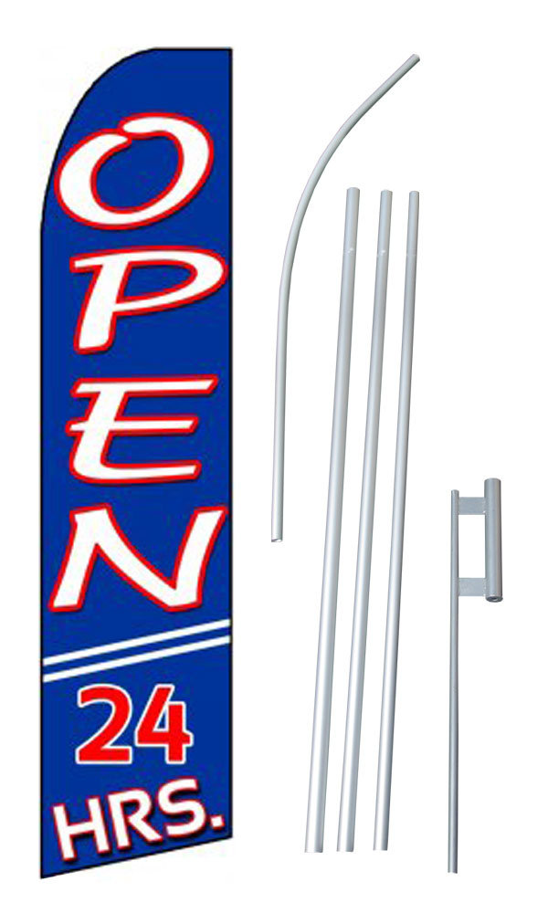 Neoplex Open 24 Hours Polyester 180 X 30 In Flag Set Wayfair