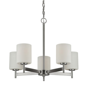 Go to store & view more images Macdonald 5-Light Shaded Chandelier by Ebern Designs