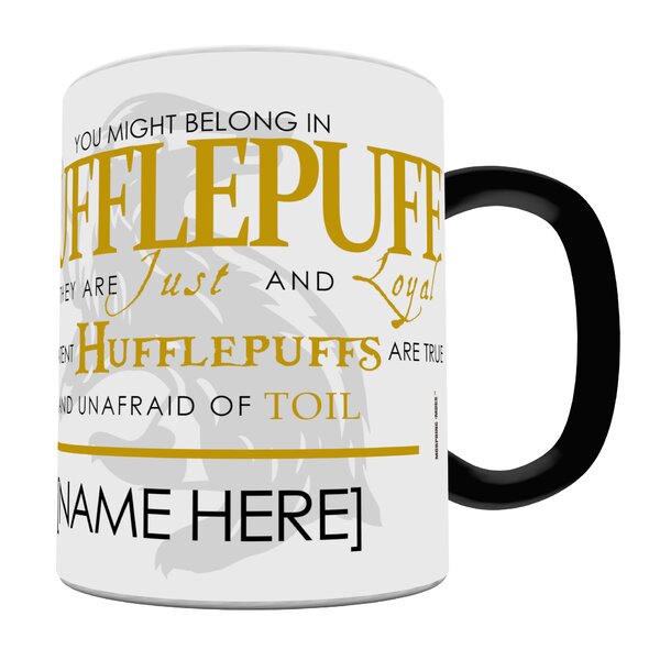 Harry Potter Hufflepuff Sorting Hat 20oz Color Change Mug Black