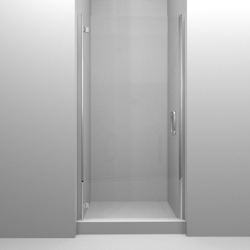 Arizona Shower Door Mp Swinging 30 X 73 Hinged Semi Frameless Shower Door Wayfair