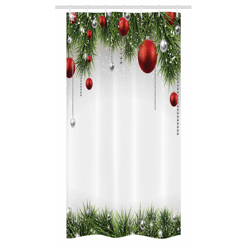 East Urban Home Christmas Stall Shower Curtain Single Hooks Wayfair