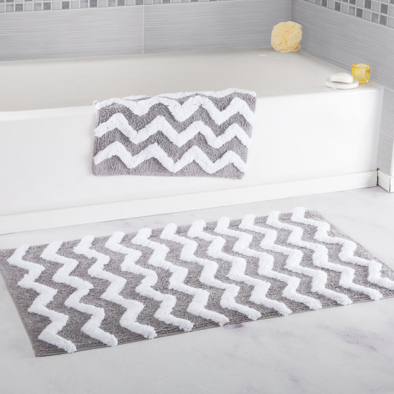 Lavish Home Chevron Bath Rug Reviews Wayfair Lavish Home Chevron Bath Rug Reviews