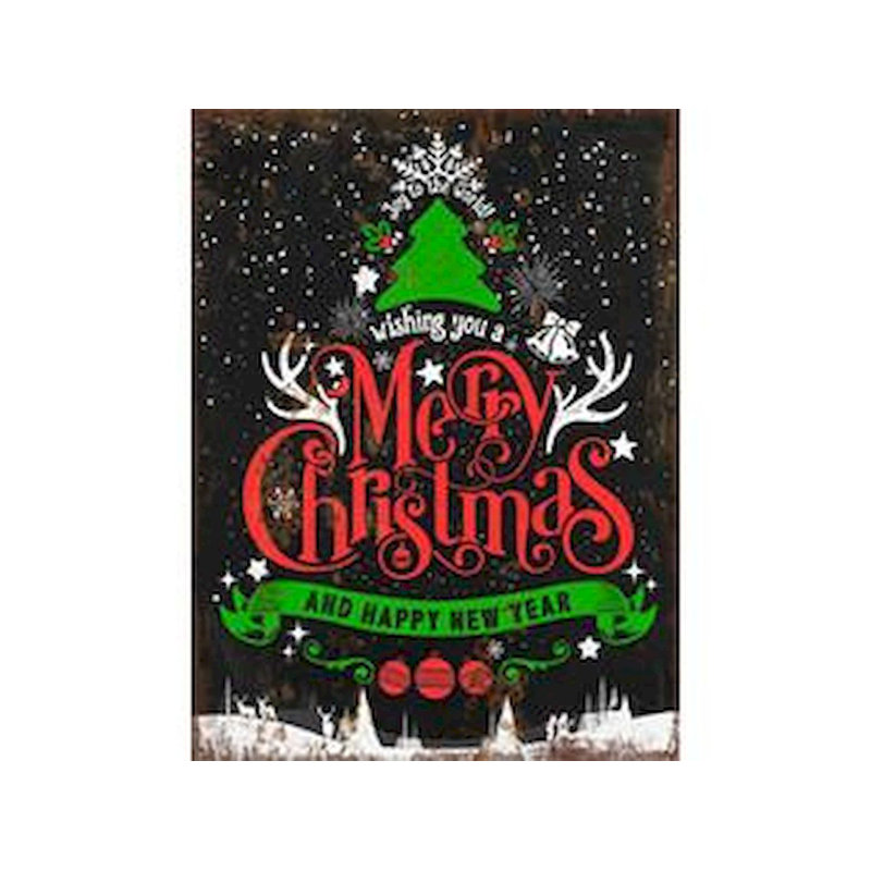 The Holiday Aisle Xmas And New Year Vintage Metal Wall Decor Wayfair