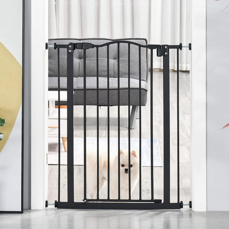 wall mounted baby gate with cat door