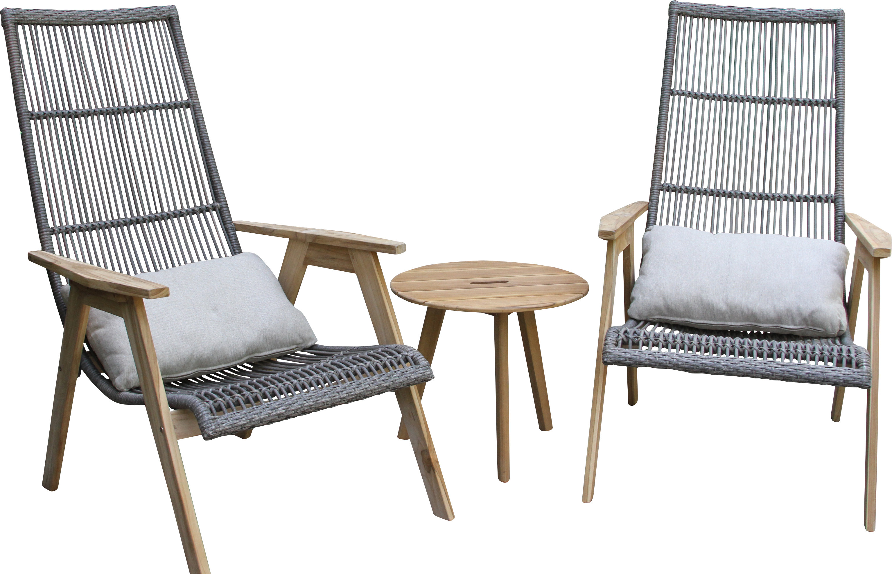 Largent Teak Patio Chair Set With Cushions Reviews Allmodern