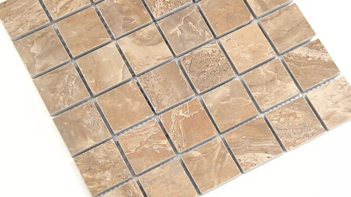 Msi Onyx 2 X Porcelain Mosaic Tile In Noche Reviews Wayfair Onyx 2 X Porcelain Mosaic Tile