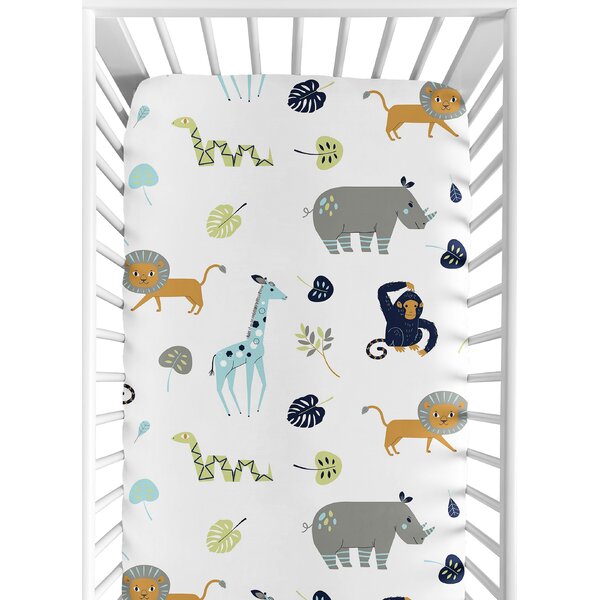 Mod Jungle Fitted Crib Sheet Reviews Joss Main