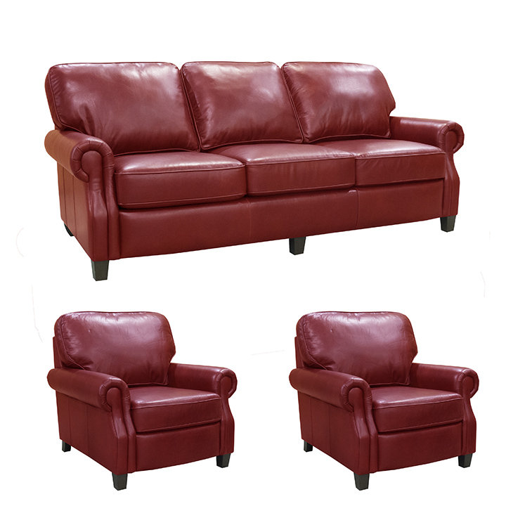 wayfair red leather chair