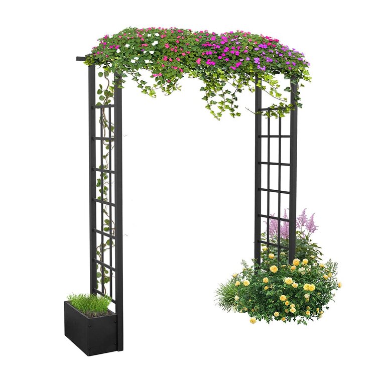 Garden Pergola Arch Arbour Rose Archway Outdoor Flowers Planter Trellis Durable 