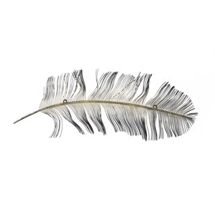Metal Feather Wall Art Wayfair Metal Pea Feather Wall Décor