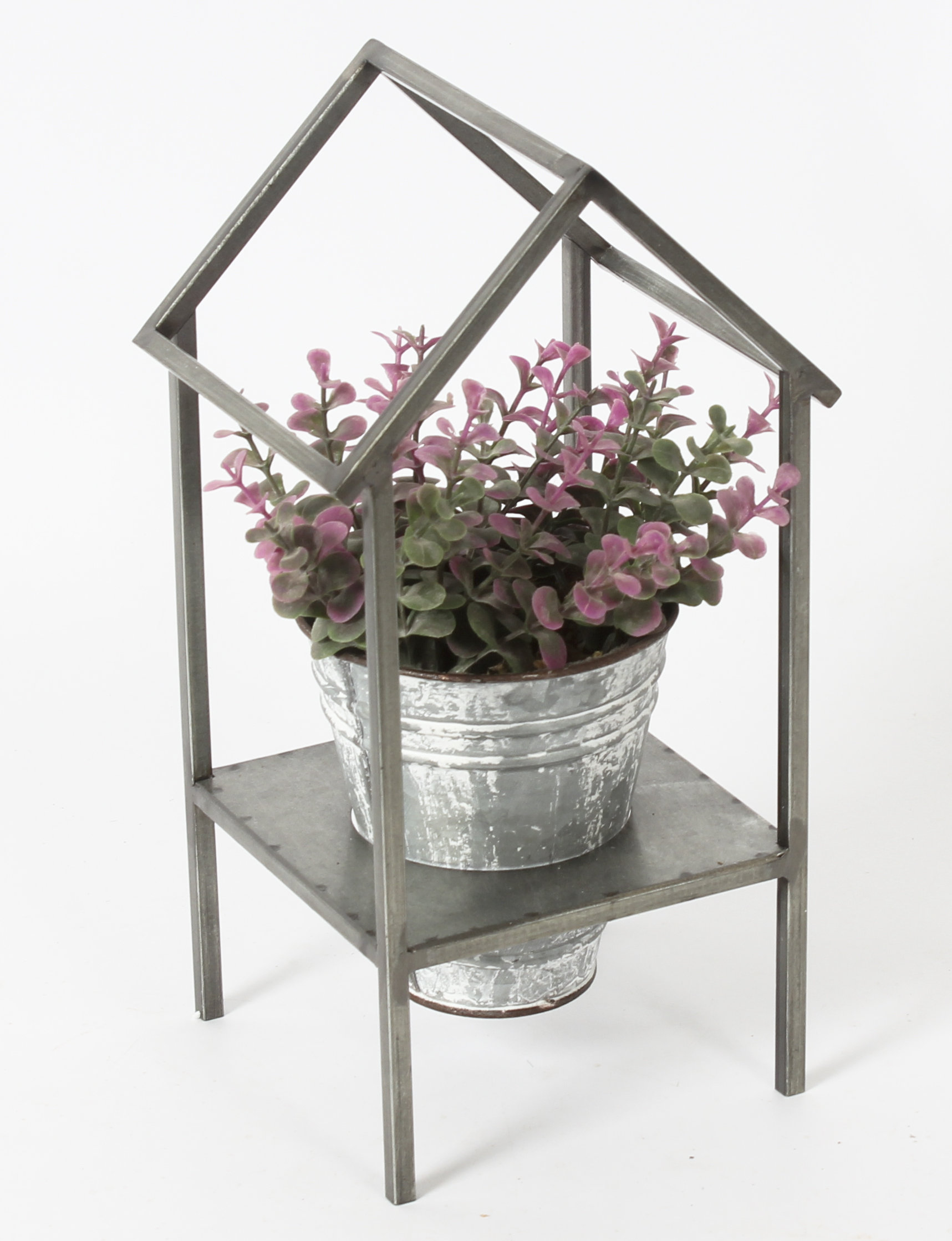 wayfair standing planter on Gracie Oaks Alarica House Metal Pot Planter With Plant Stand Wayfair