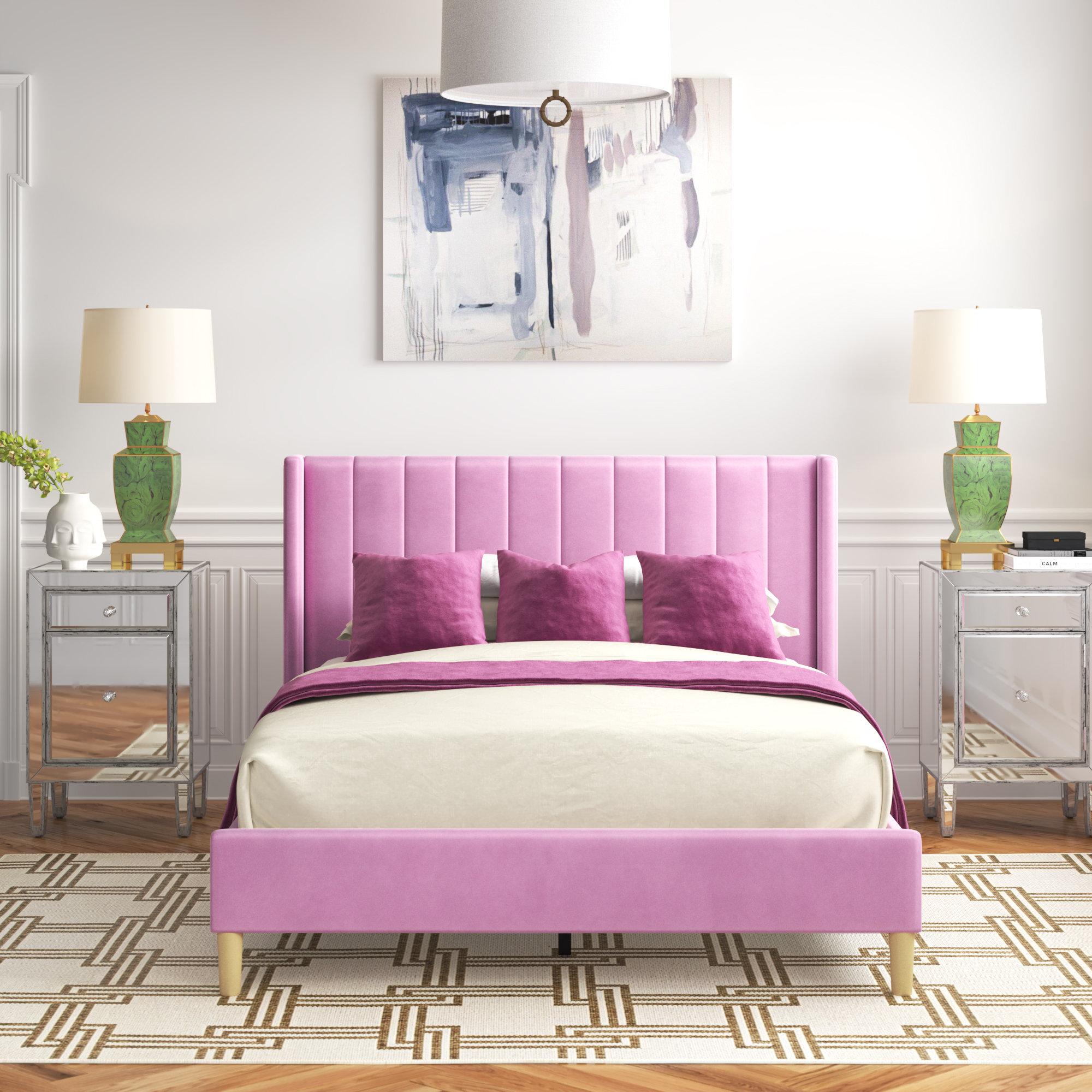 Etta Avenue™ Sutter Upholstered Bed & Reviews Wayfair