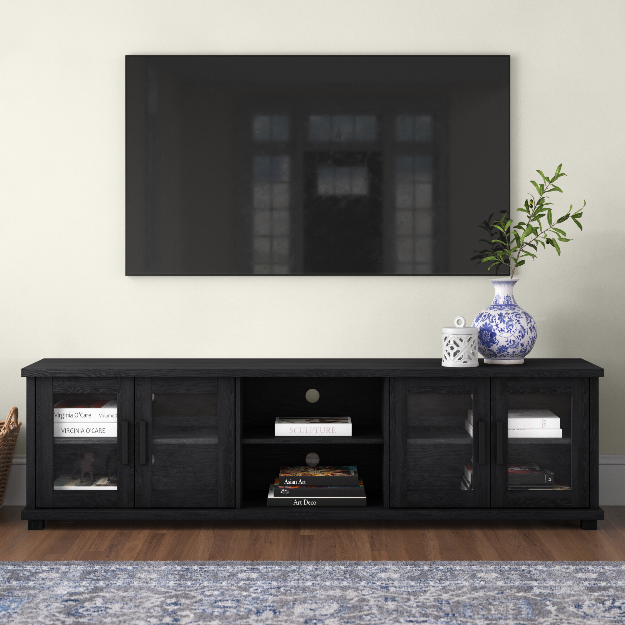 New TV Stand Entertainment Center Console Media Storage Cabinet for All Room WV