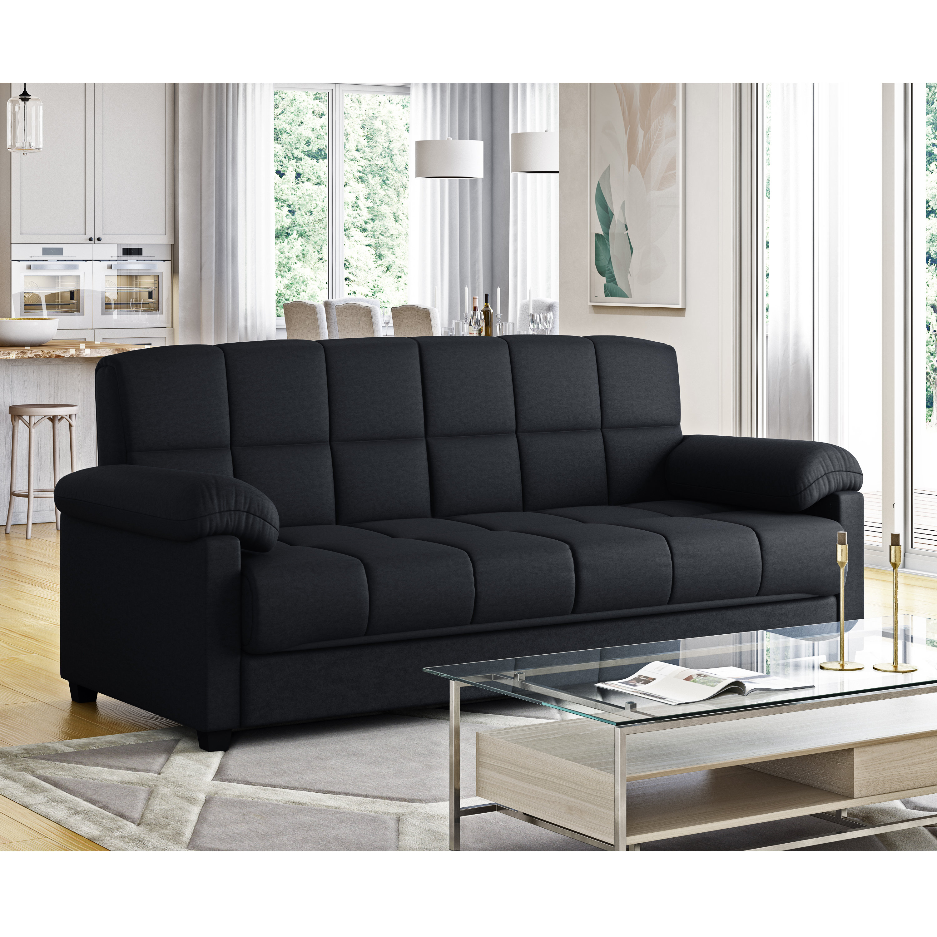 Andover Mills Minter 89 Pillow Top Arm Sofa Bed Reviews
