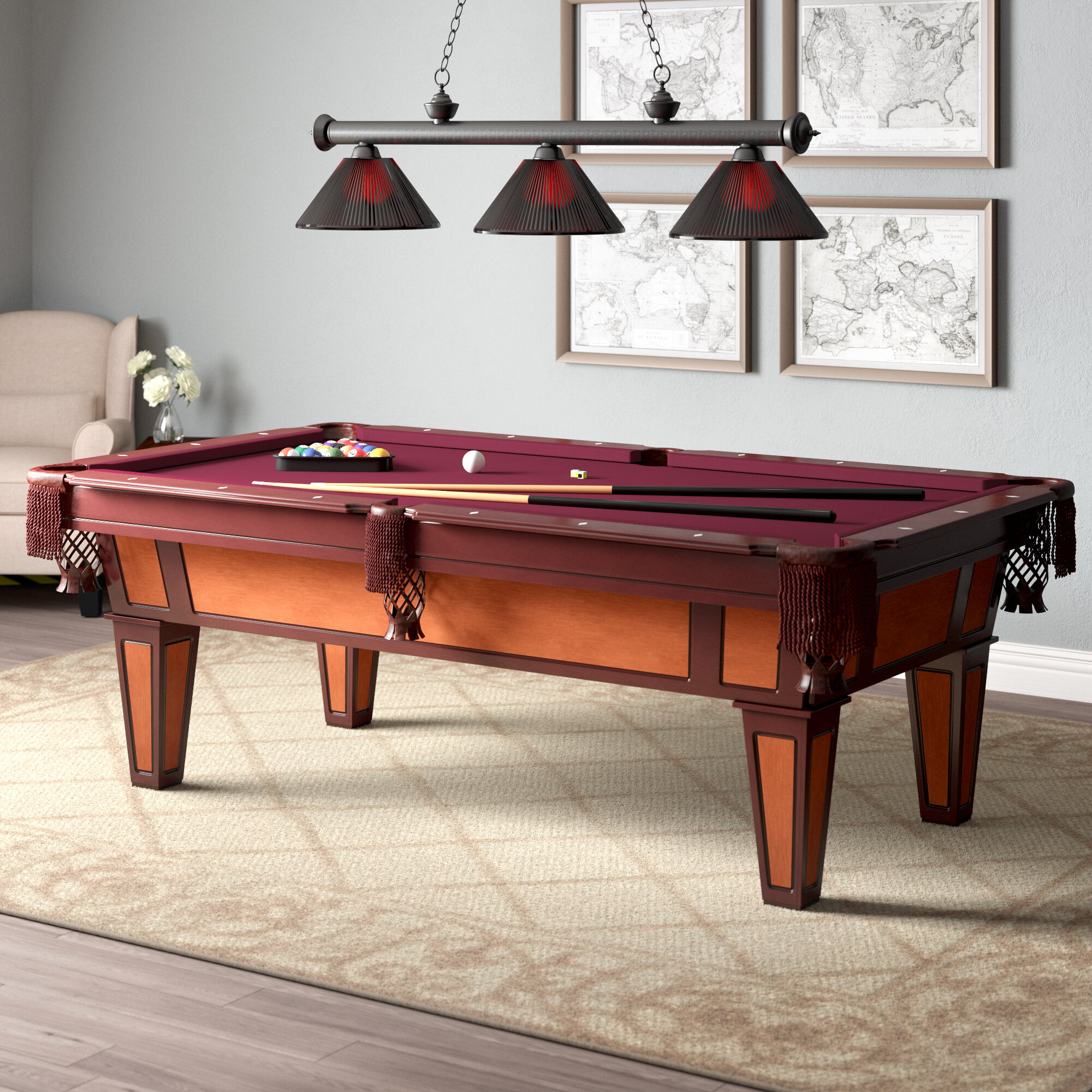 Gld Products Fat Cat Reno Billiards Table With Accessories