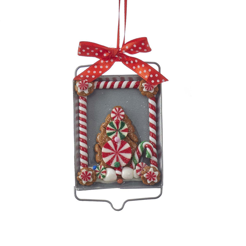 Kurt Adler Gingerbread House On Tray Orn Hanging Figurine Ornament Reviews Wayfair