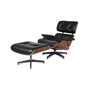 Modern Contemporary Leather Chair And Ottoman Sets Allmodern Quickview