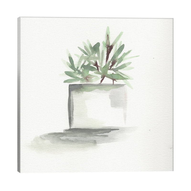 East Urban Home Watercolor Cactus Still Life Iv Painting Wayfair