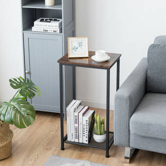 17 Stories Summerfield Wheel End Table Wayfair