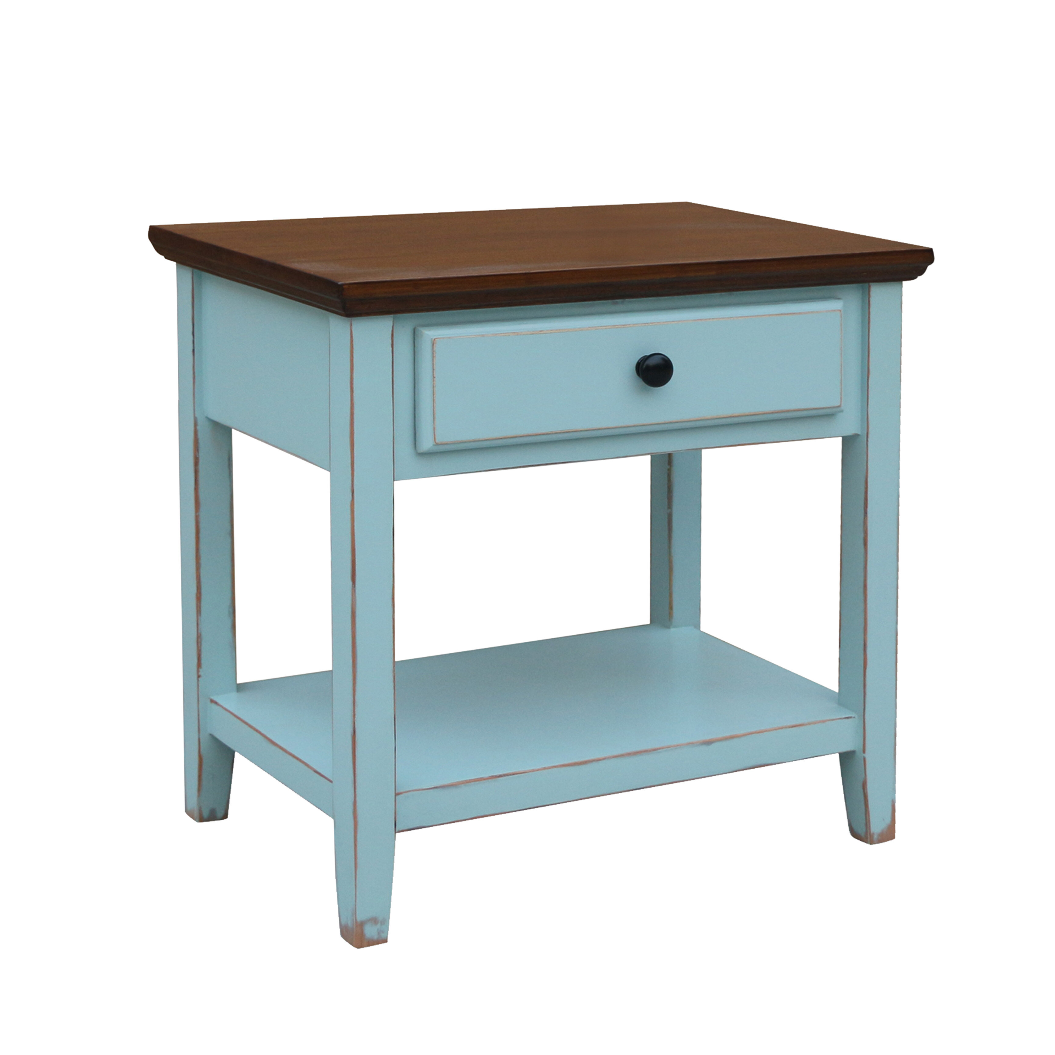 Highland Dunes Aahil Deluxe Drawer Shelf End Table Wayfair