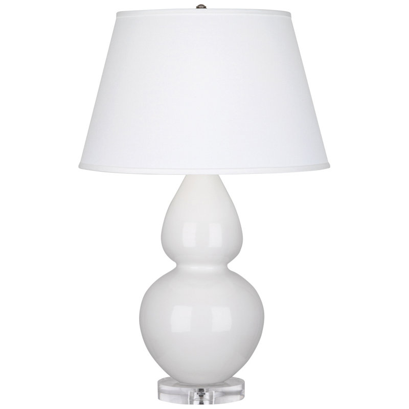 White double gourd lamp Robert Abbey Large Double Gourd Table Lamp #gourdlamp #whitelamp
