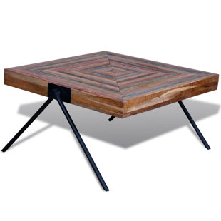 Metal Legs Coffee Table Wayfair Co Uk Aisha Reclaimed Teak V Shaped Legs Coffee Table