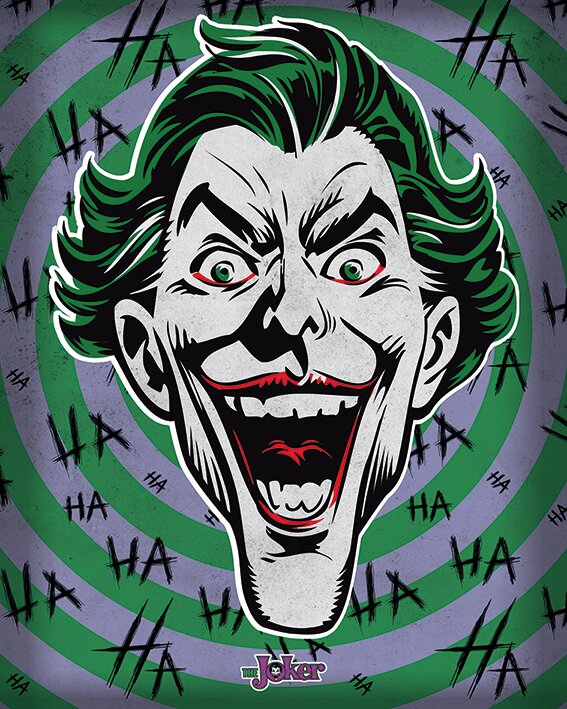 East Urban Home The Joker - Hahaha Graphic Art Print on Canvas ...