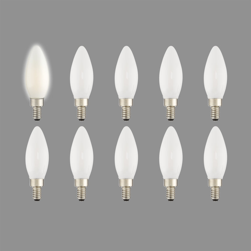 Livex Lighting 4 Watt 25 Watt Equivalent B10 Led Dimmable Light Bulb Warm White E12 Candelabra Wayfair