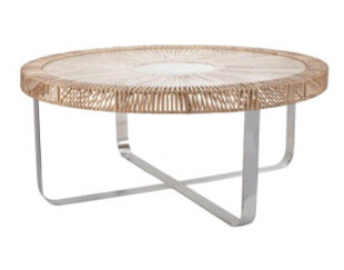 Go to store & view more images Bayou Breeze Kiernan Rattan Coffee Table