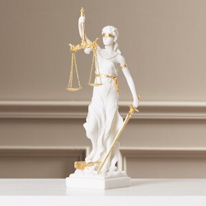 Marcella Bonded Marble Themis Blind Justice Figurine