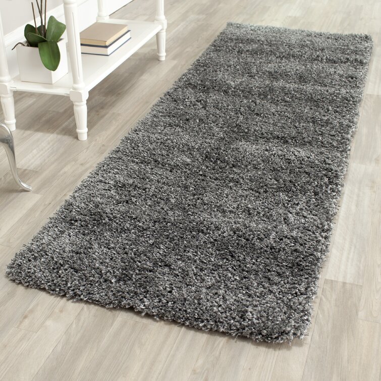 Teppich sehr angenehm plüsch Kuschelig Läufer Matte Fußmatte silber hellgrau DE 